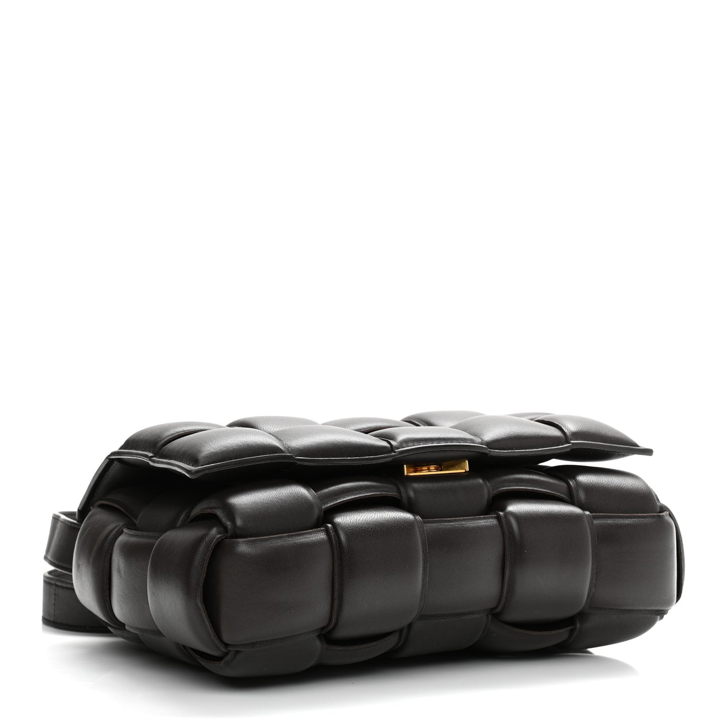 Nappa Maxi Intreccio Padded Cassette Crossbody Bag Fondant