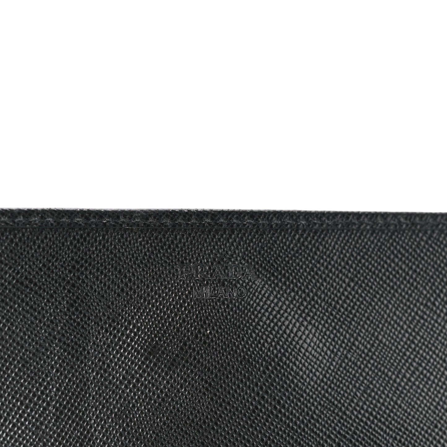 Saffiano Metal Oro Chain Wallet Black