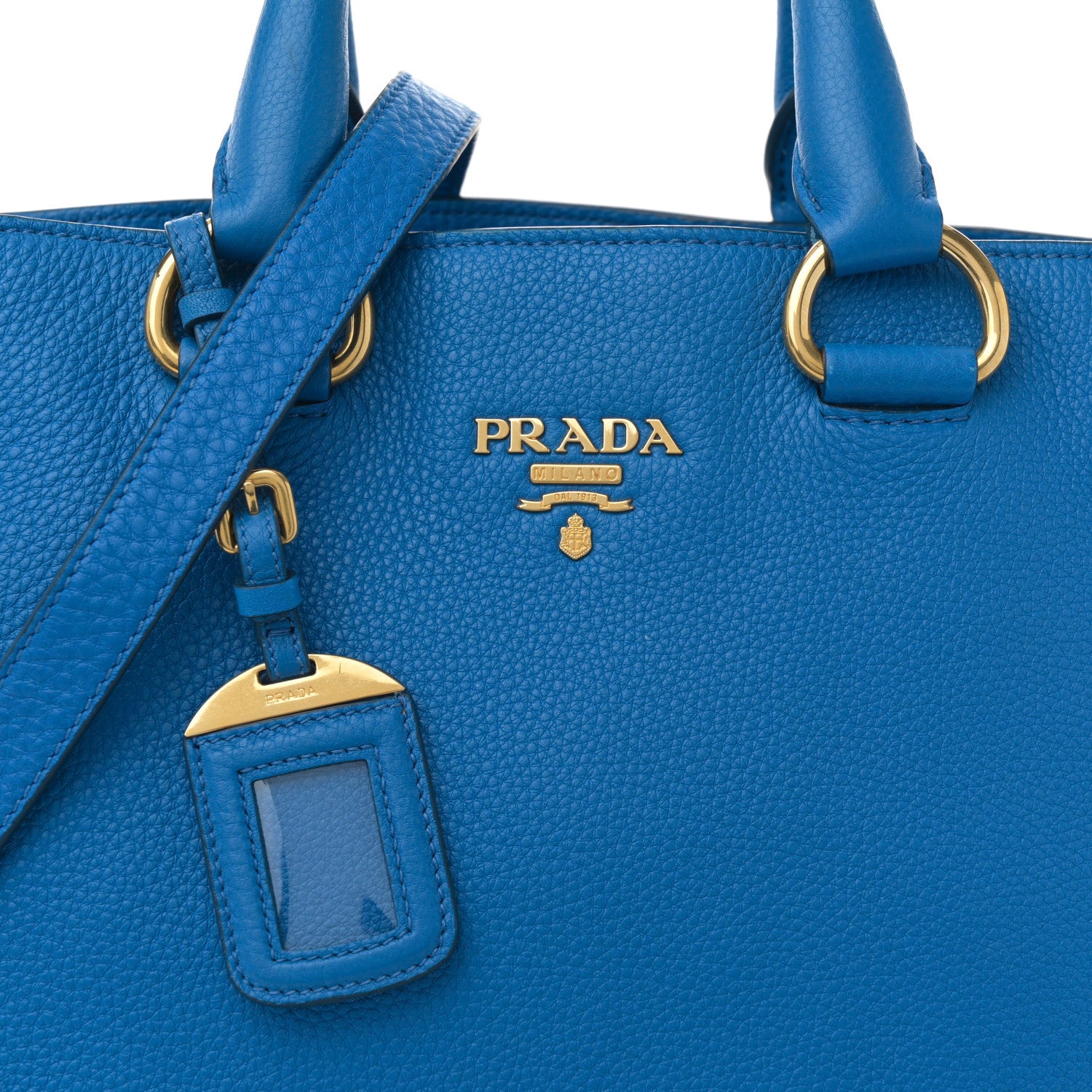 Prada Vitello Daino Shopping Tote Marea 7 of 9