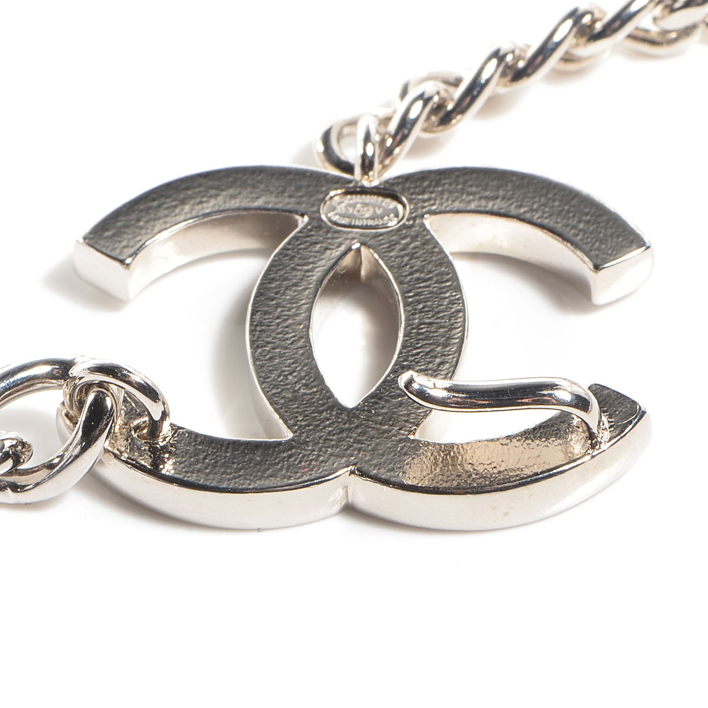 Enamel CC Ceinture Fantai Adjustable Belt Silver Black