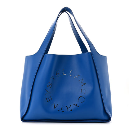 Stella McCartney Eco Alter Nappa East West Perforated Tote Jewel Blue 1 of 12
