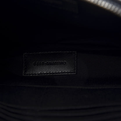 Saint Laurent Calfskin Matelasse Monogram Cassandre Tablet Pouch Black 9 of 10