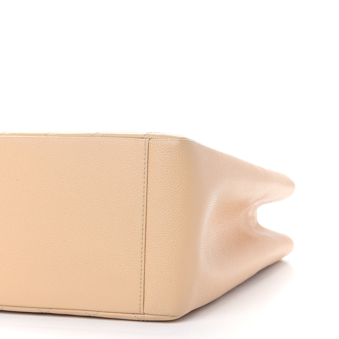 Caviar Quilted Grand Shopping Tote GST Beige