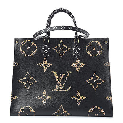 Louis Vuitton Monogram Giant Jungle Onthego GM Black 1 of 12