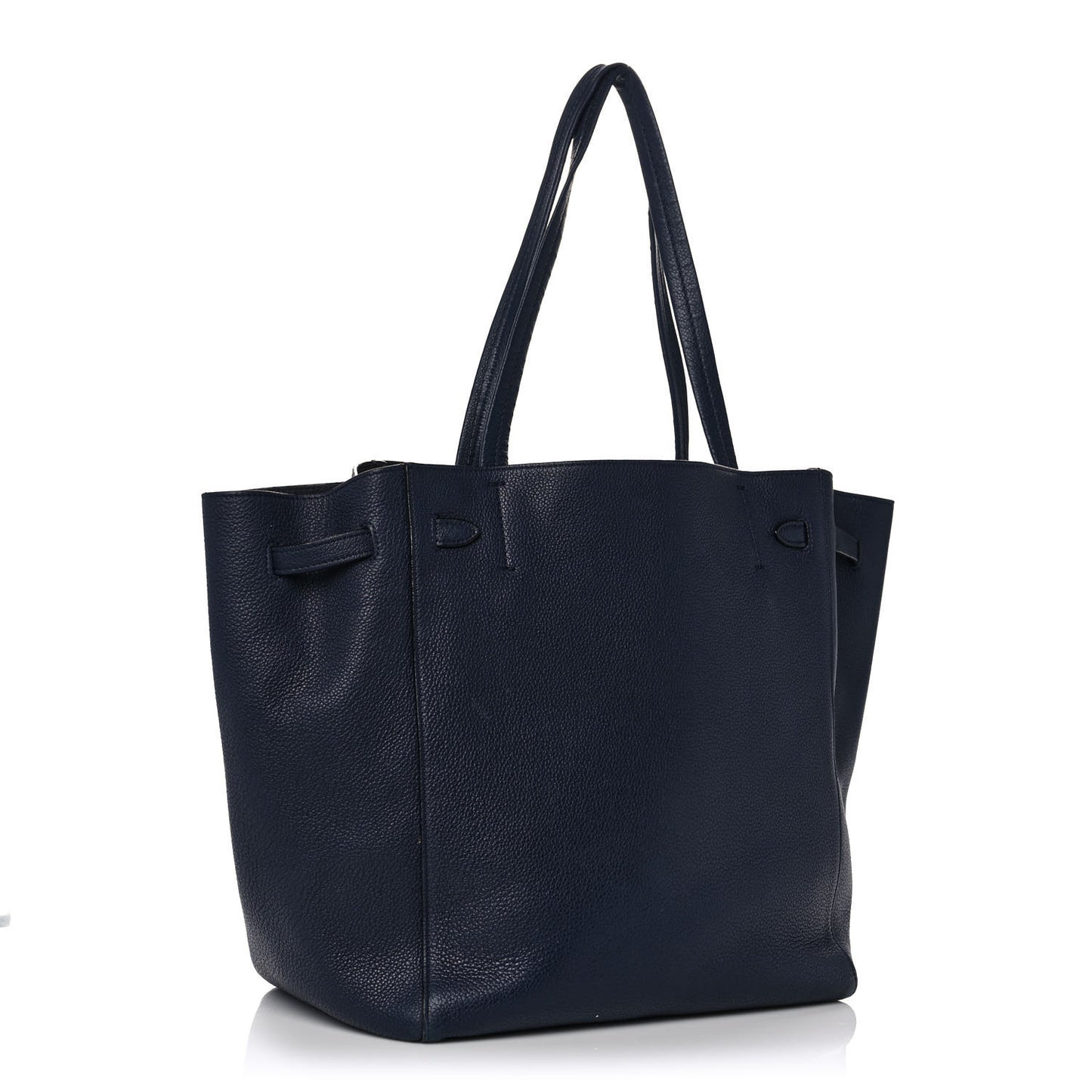 Soft Grained Calfskin Small Belt Cabas Phantom Navy
