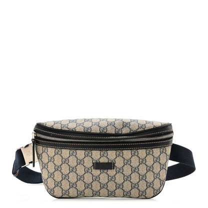 Gucci GG Supreme Monogram Belt Bag Navy 1 of 9