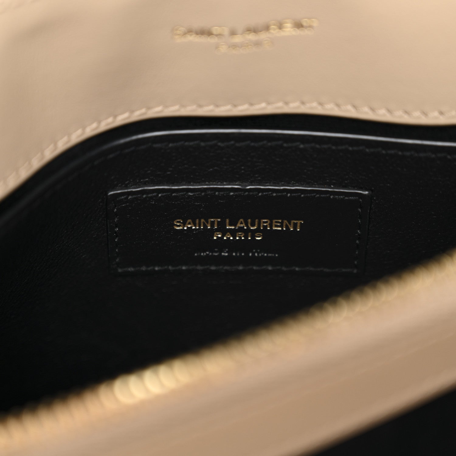 Saint Laurent Calfskin Y Quilted Monogram Small Loulou Chain Satchel Dark Beige 6 of 10