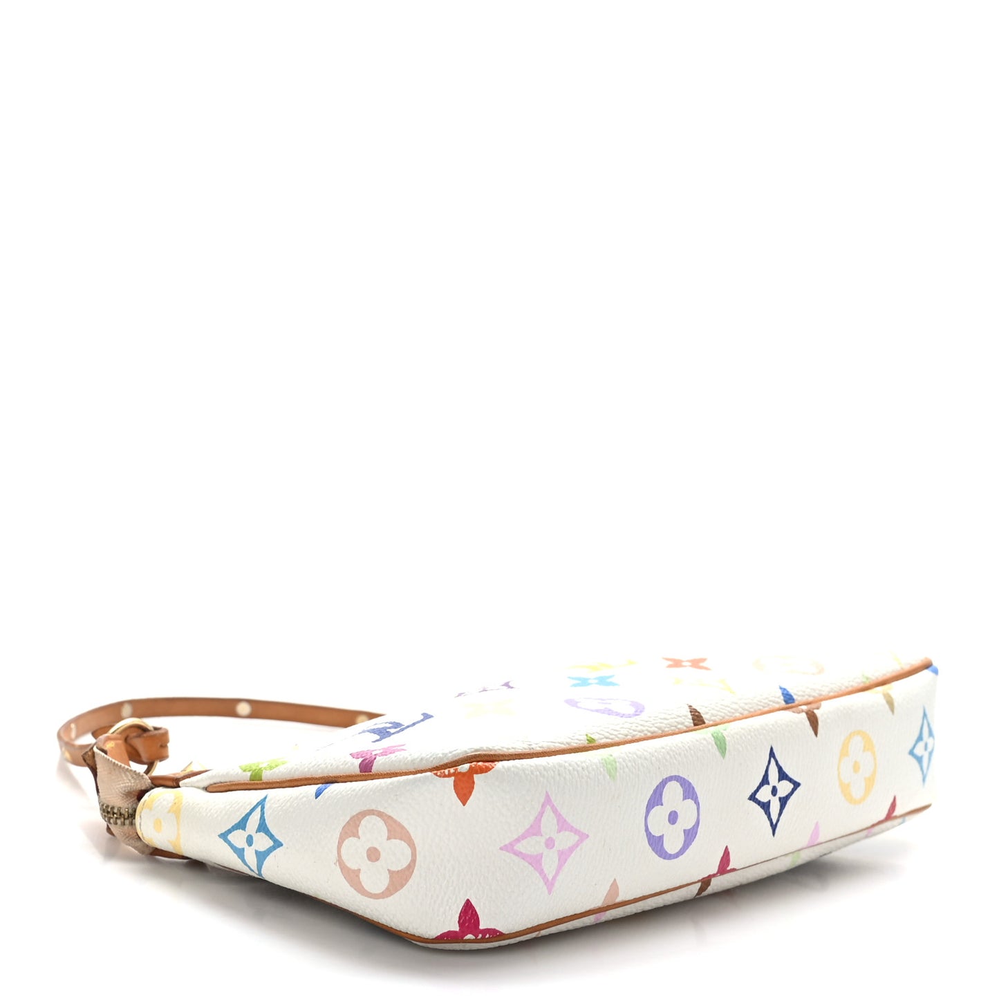 Monogram Multicolor Pochette Accessories White