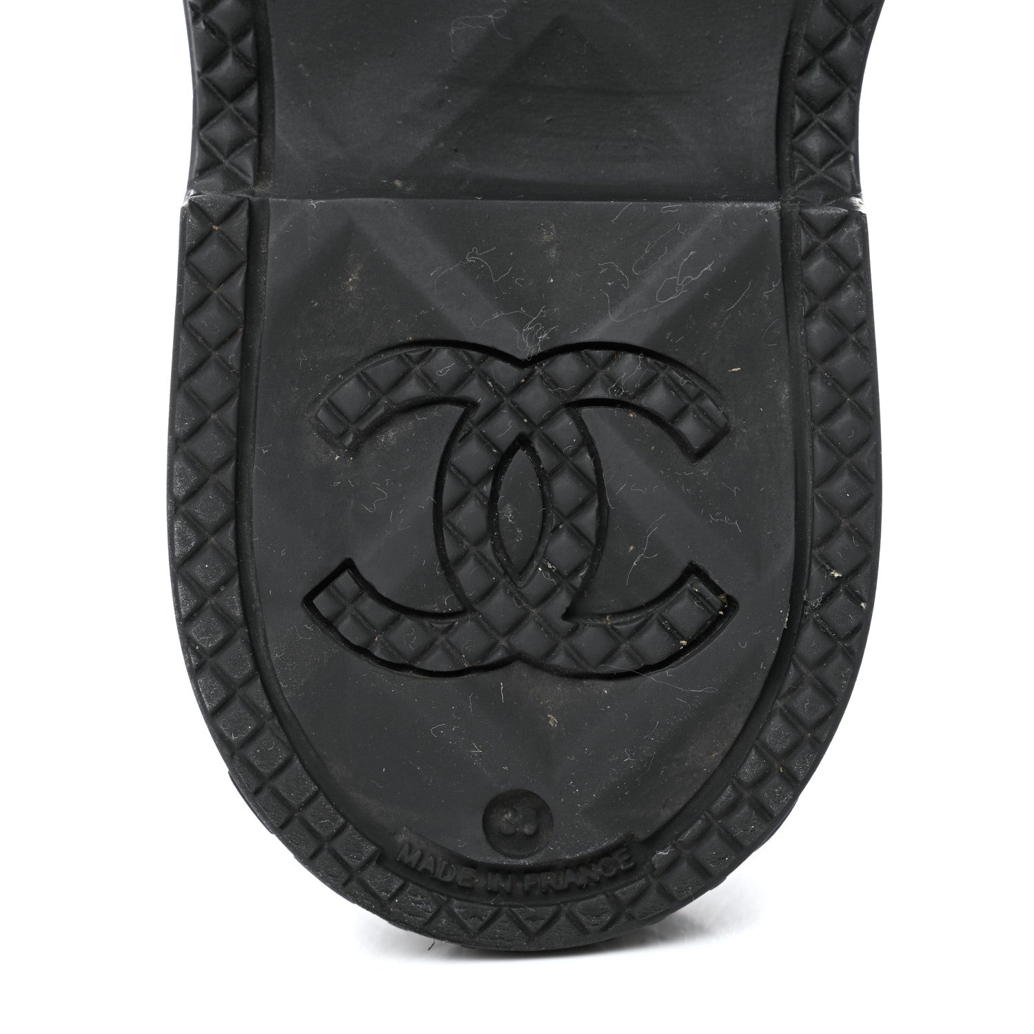 Chanel Caoutchouk CC High Boots 36 Black 8 of 9