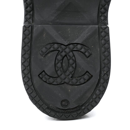 Chanel Caoutchouk CC High Boots 36 Black 8 of 9
