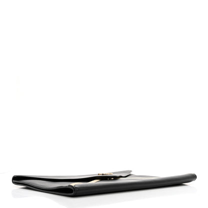 Chanel Lambskin Cocomail Envelope Clutch Black Light Gold 4 of 8