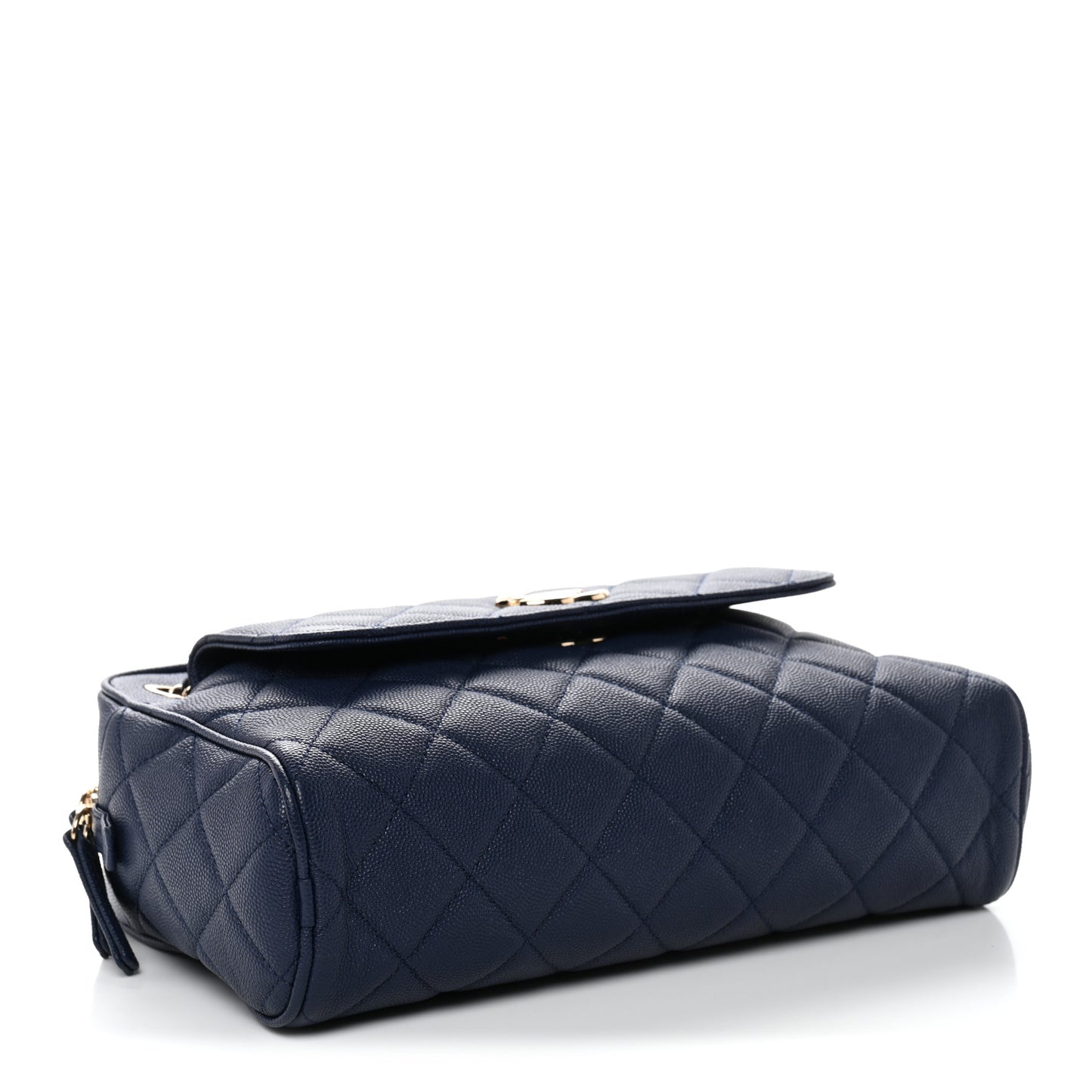 Caviar Quilted Large In & Out Camera Case Navy