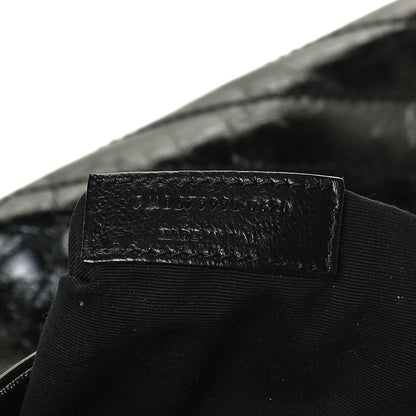 Saint Laurent Crinkled Calfskin Matelasse Monogram Niki Shoulder Bag Black 7 of 11