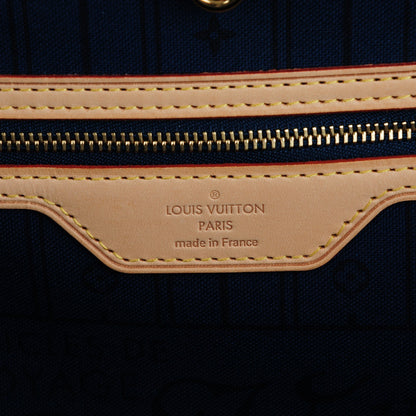 Louis Vuitton Monogram My LV Heritage Neverfull MM Blue Marine Orange 6 of 7
