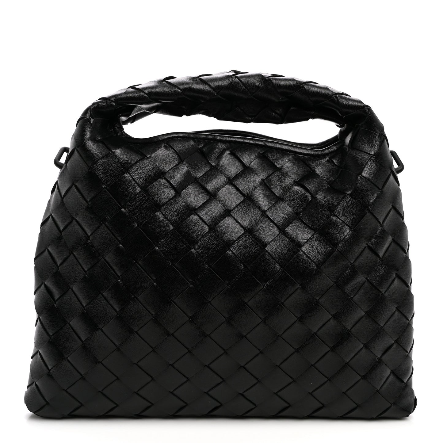 Calfskin Intrecciato Mini Hop Black