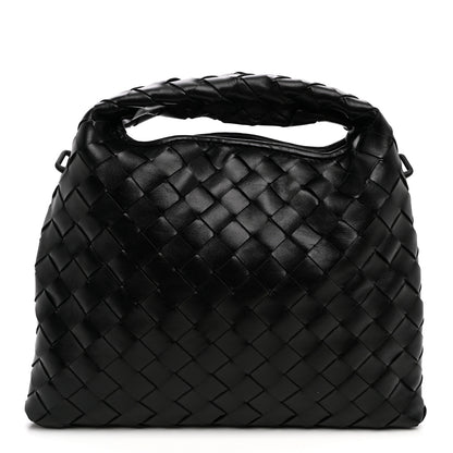 Bottega Veneta Calfskin Intrecciato Mini Hop Black 1 of 9