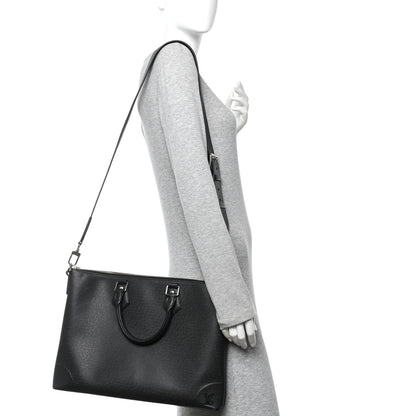 Louis Vuitton Taiga Slim Briefcase Black 2 of 11