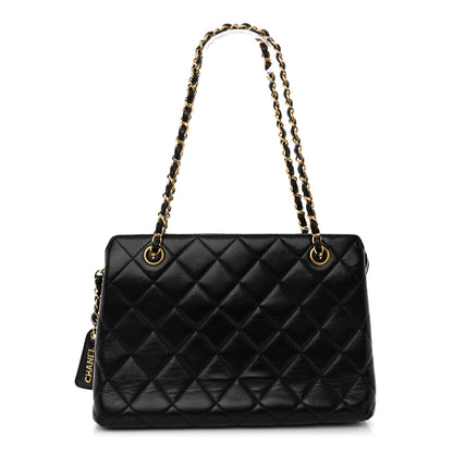Chanel Lambskin Quilted Shoulder Bag Black 1 of 13