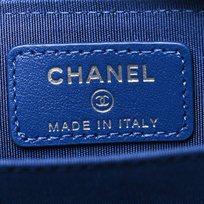Chanel Caviar Quilted Incognito Zip Coin Purse Blue 6 of 11