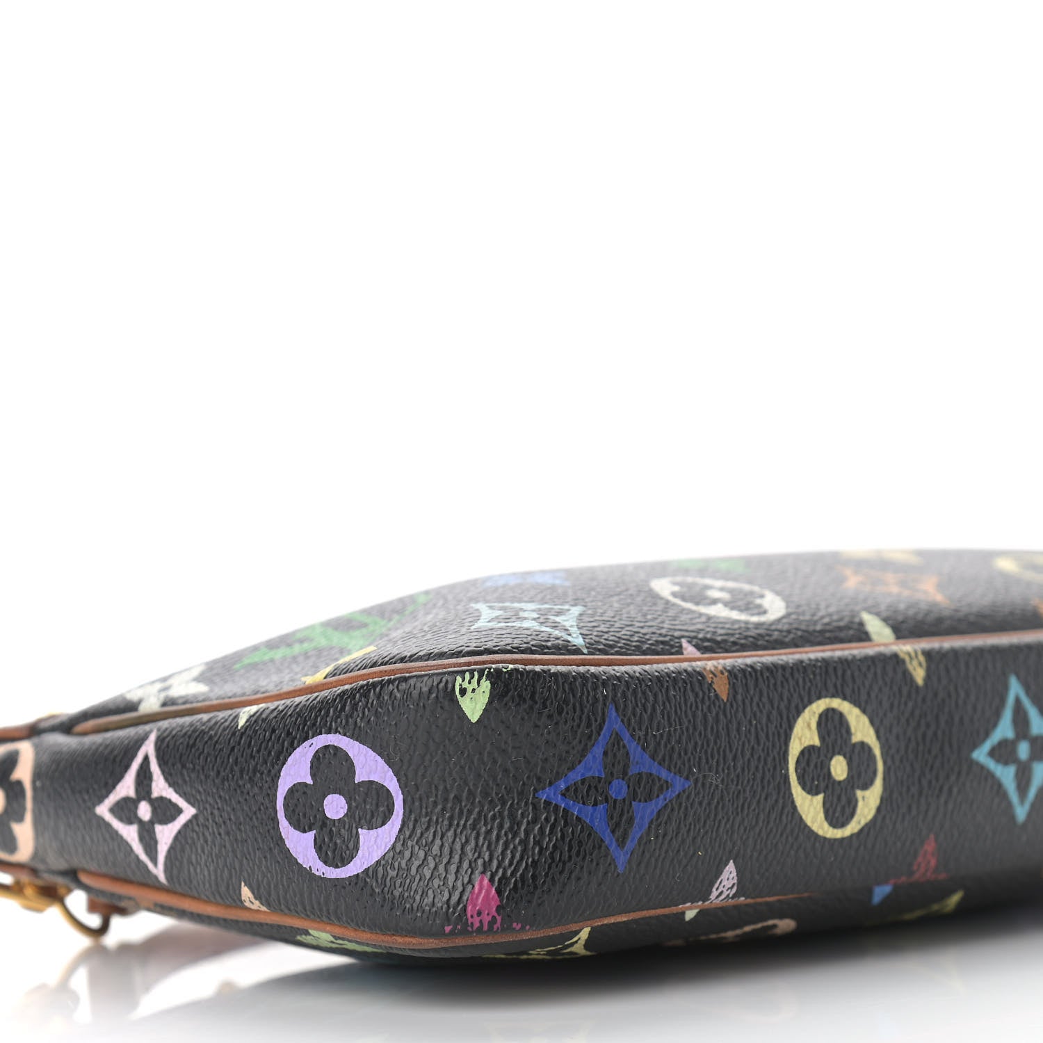 Louis Vuitton Monogram Multicolor Pochette Accessories Black 9 of 11