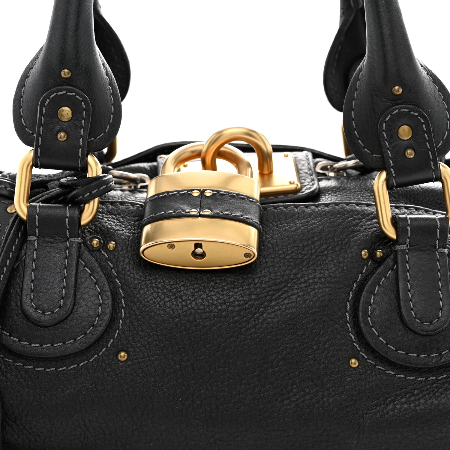 Chloe Calfskin Medium Paddington Satchel Black 7 of 9