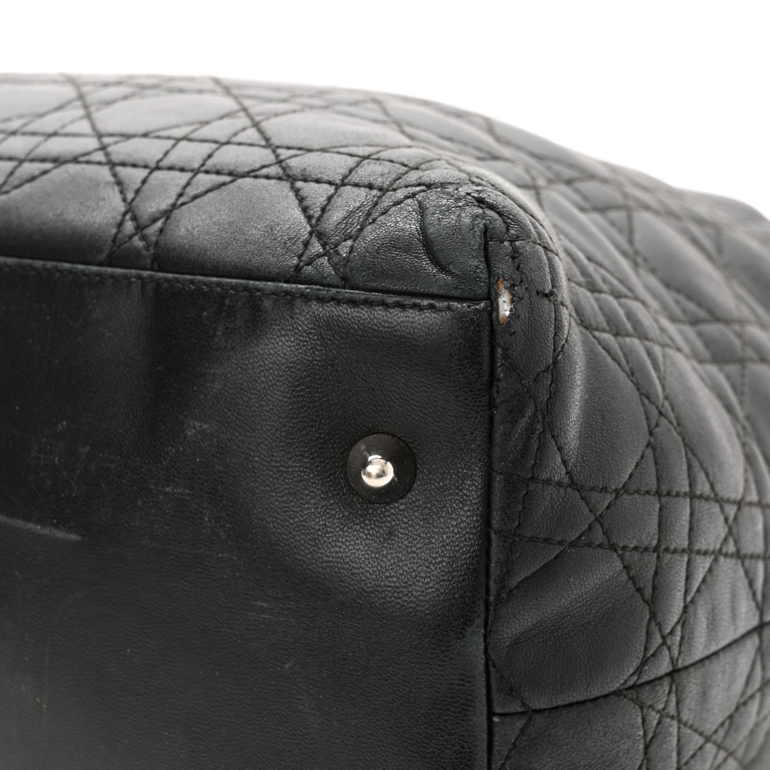 Christian Dior Lambskin Cannage Medium Soft Lady Dior Black 17 of 21