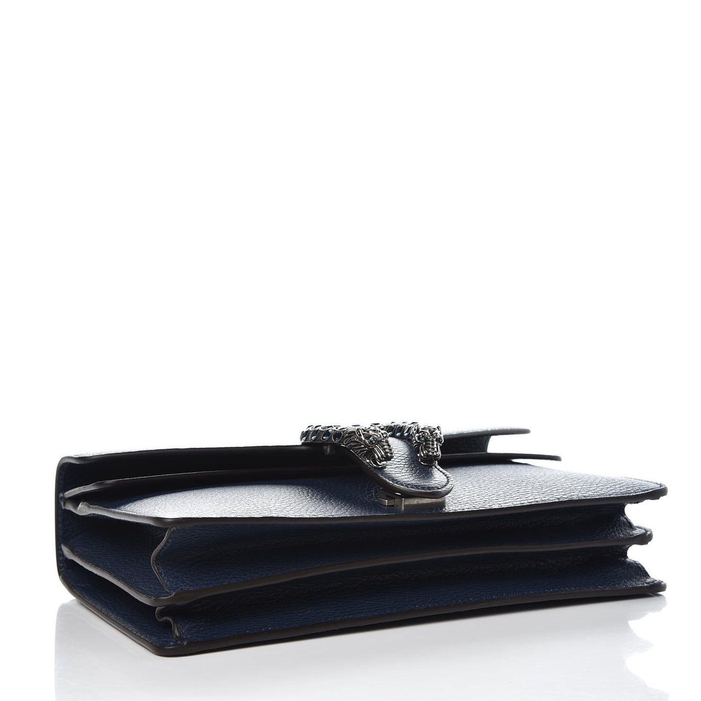 Dollar Calfskin Crystal Small Dionysus Shoulder Bag Blue Agata Montana Sapphire