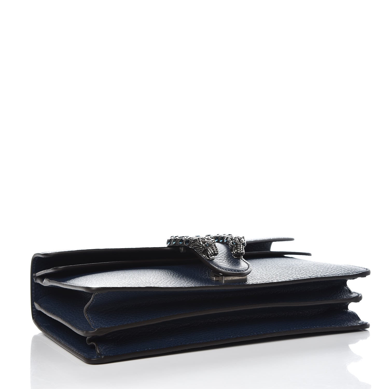 Gucci Dollar Calfskin Crystal Small Dionysus Shoulder Bag Blue Agata Montana Sapphire 4 of 8