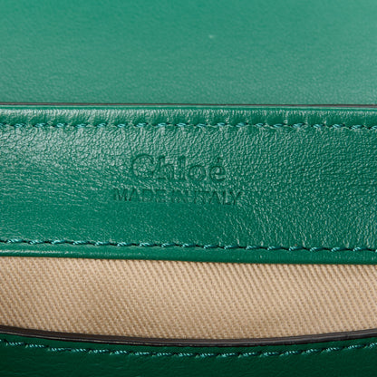 Chloe Calfskin Crocodile Embossed Mini C Double Carry Woodsy Green 6 of 11