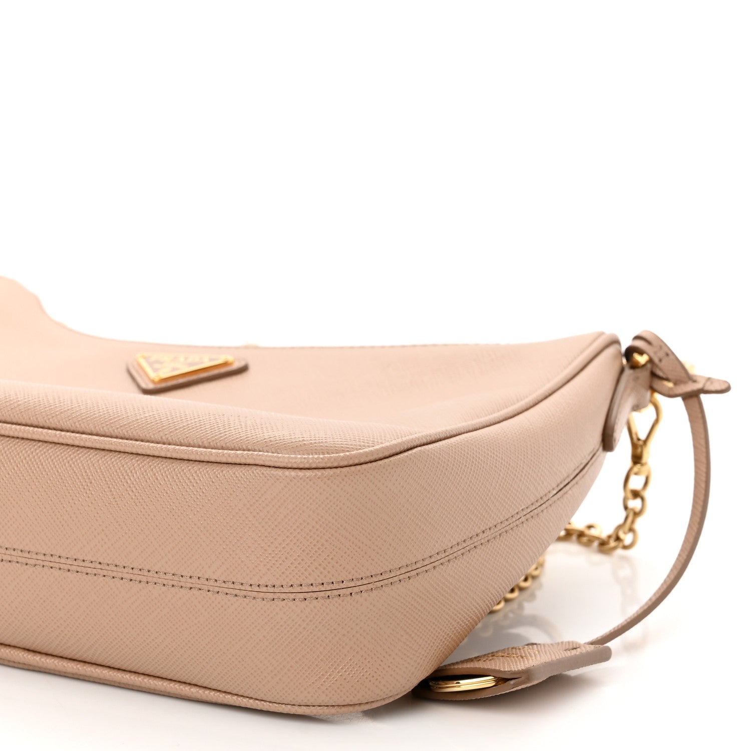 Prada Saffiano Re-Edition 2005 Shoulder Bag Cammeo Beige 11 of 12