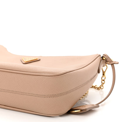 Prada Saffiano Re-Edition 2005 Shoulder Bag Cammeo Beige 11 of 12