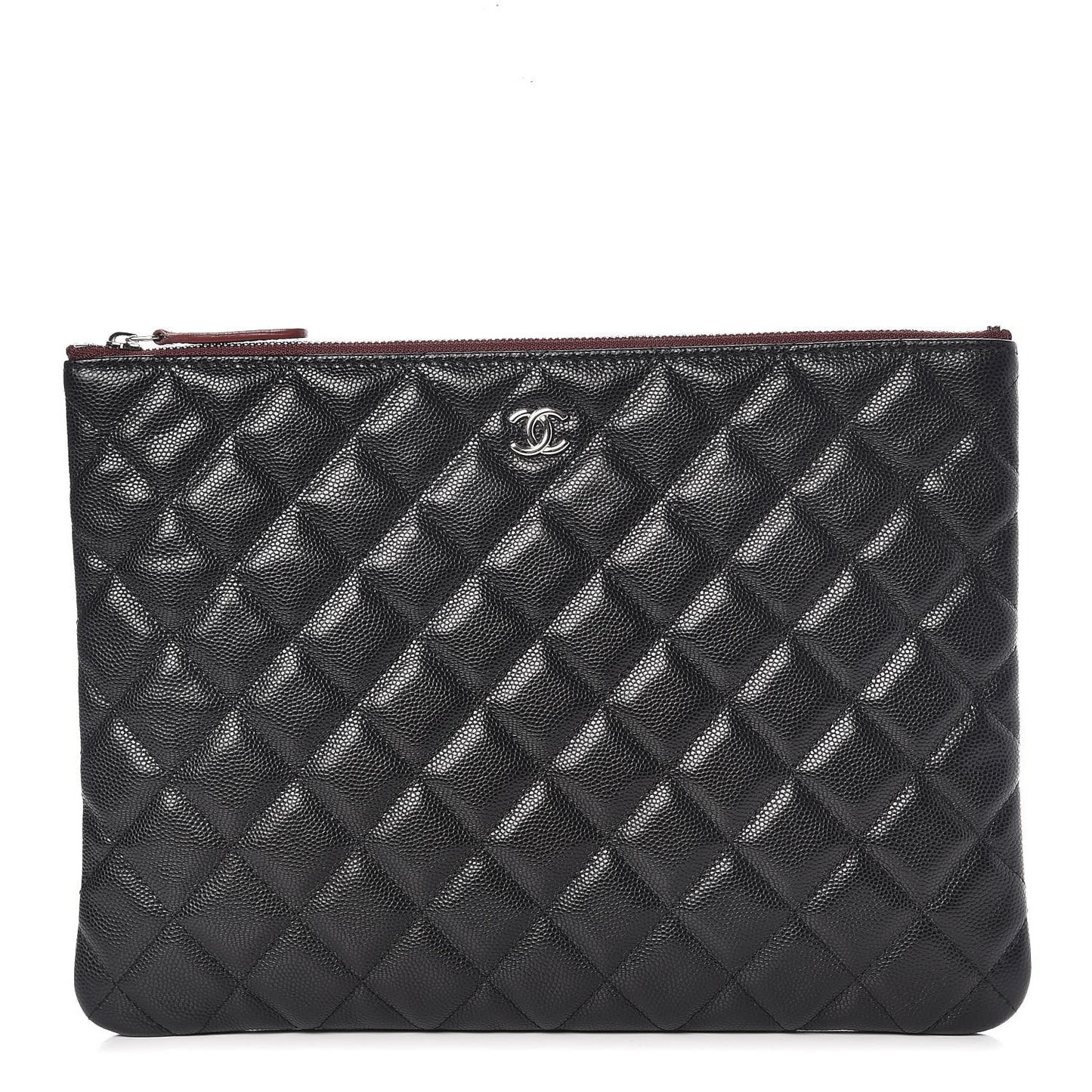Caviar Quilted Medium Cosmetic Case Black