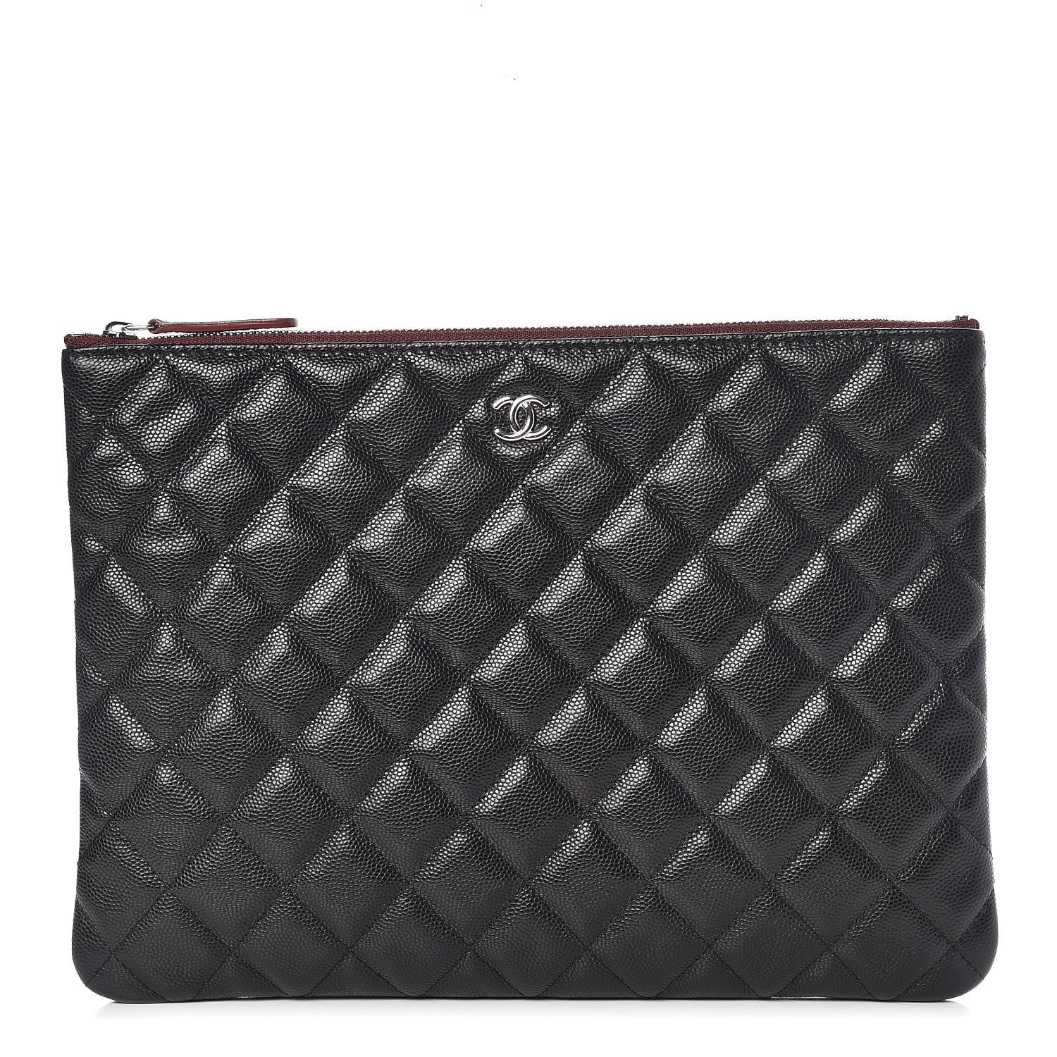 Chanel Caviar Quilted Medium Cosmetic Case Black 1 of 8