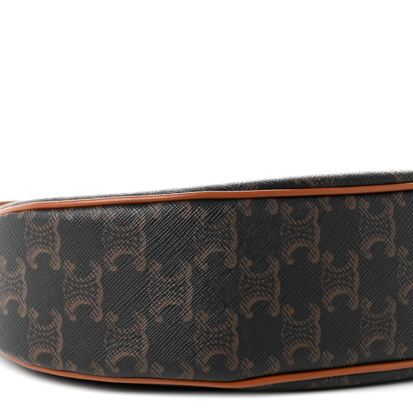 Triomphe Canvas Calfskin Ava Shoulder Bag Tan