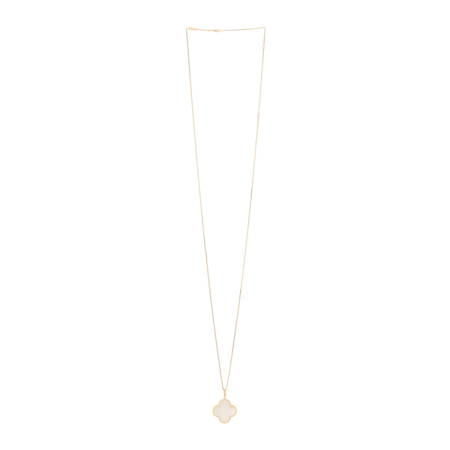 18K Yellow Gold Mother of Pearl Magic Alhambra Long Necklace