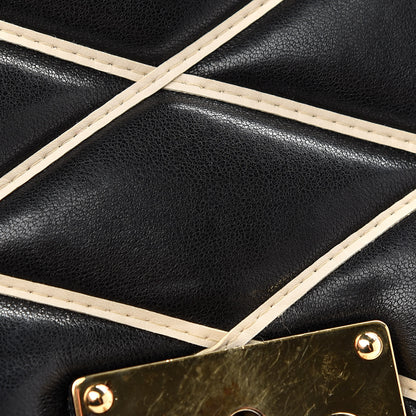 Louis Vuitton Lambskin Malletage Pochette Flap Black 10 of 11