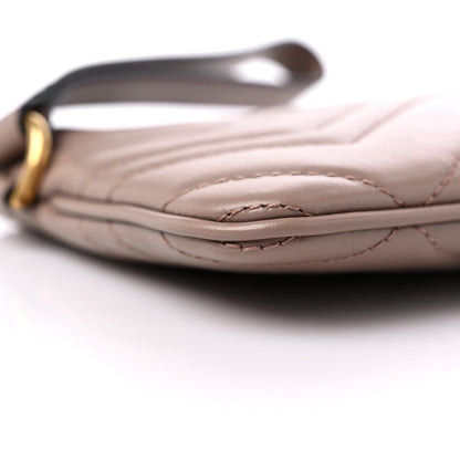 Gucci Calfskin Matelasse GG Marmont Wrist Wallet Porcelain Rose 8 of 10