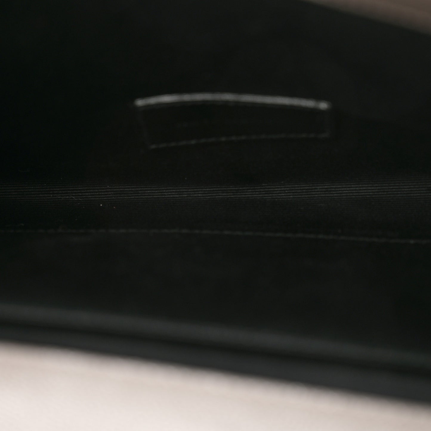 Grain De Poudre Matelasse Chevron Monogram Envelope Clutch Earth