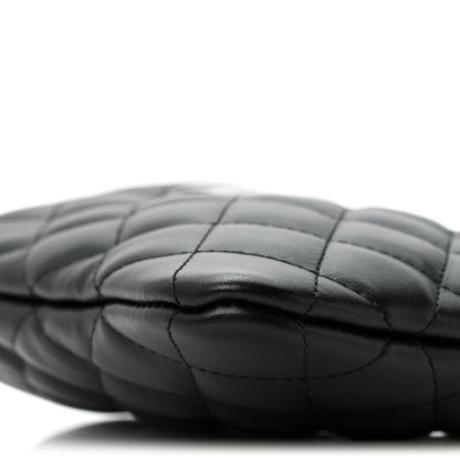 Chanel Lambskin Quilted Uniform Crossbody Bag Black 10 of 11