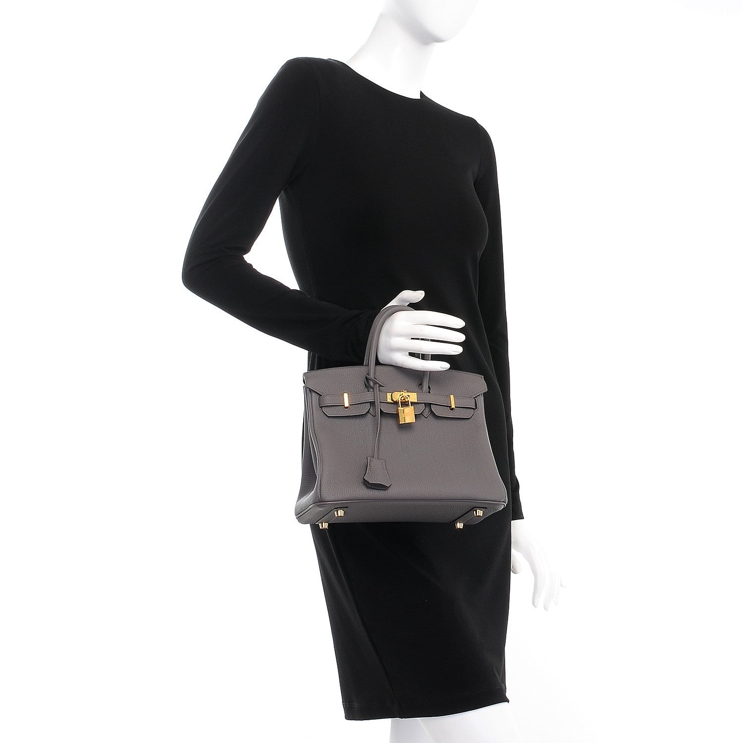 Hermes Togo Birkin 25 Etain 2 of 38