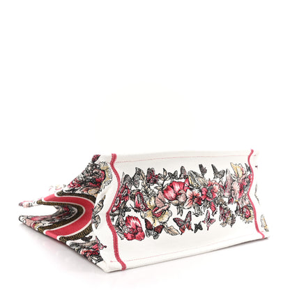 Christian Dior Canvas Embroidered Medium Butterfly Print Book Tote Multicolor 4 of 10