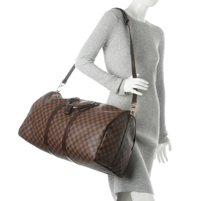 Louis Vuitton Damier Ebene Keepall Bandouliere 55 2 of 7