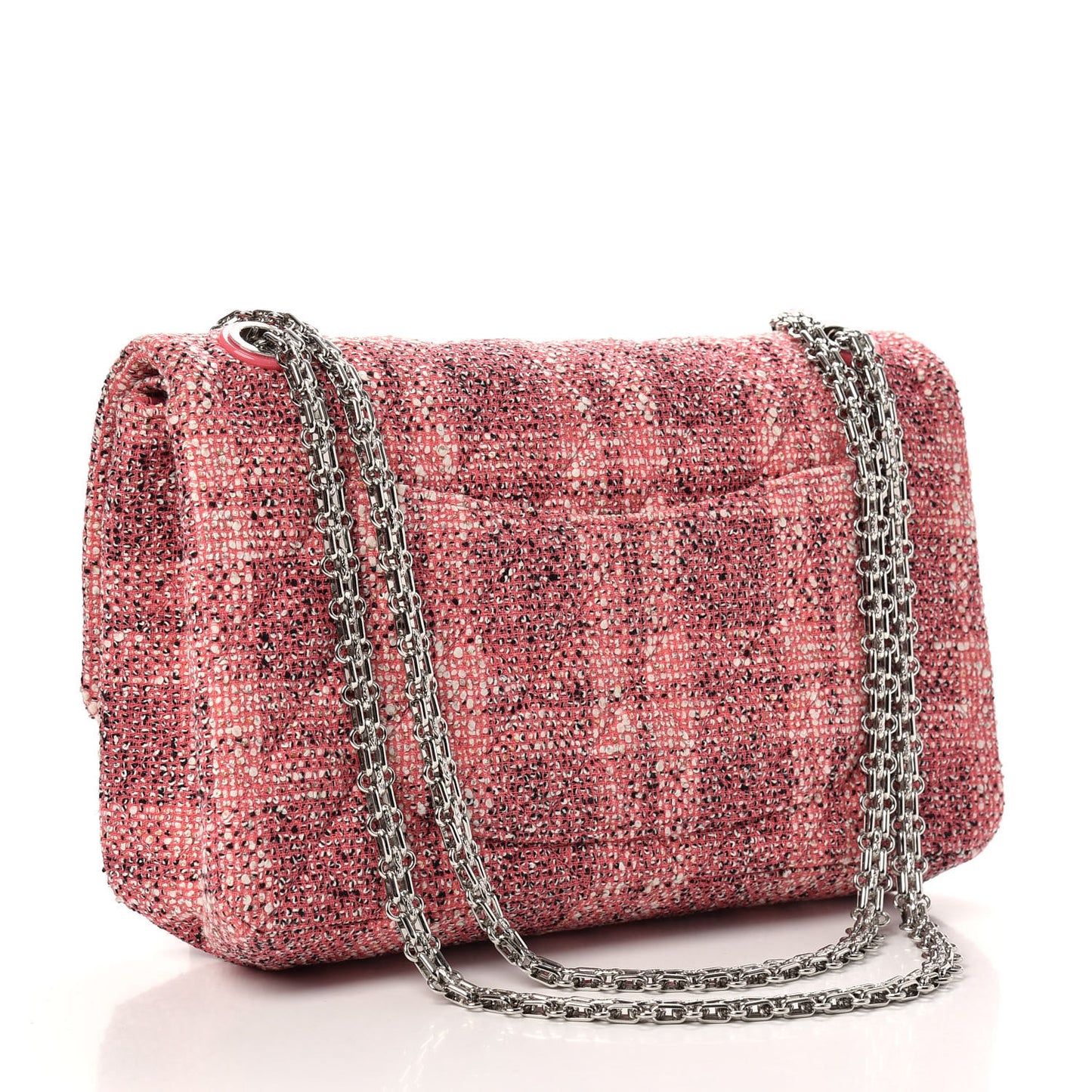 Tweed Quilted Resin 2.55 Reissue 226 Flap Pink