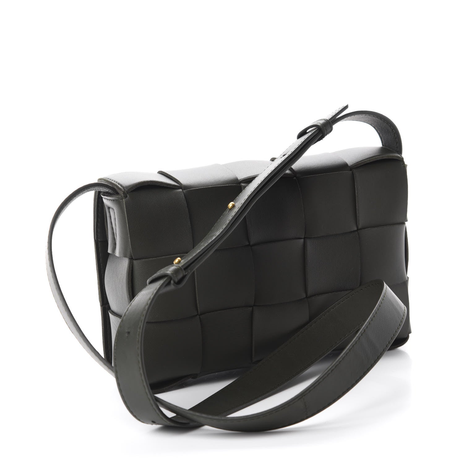 Bottega Veneta Lambskin Maxi Intrecciato Cassette Crossbody Bag Camping 3 of 9