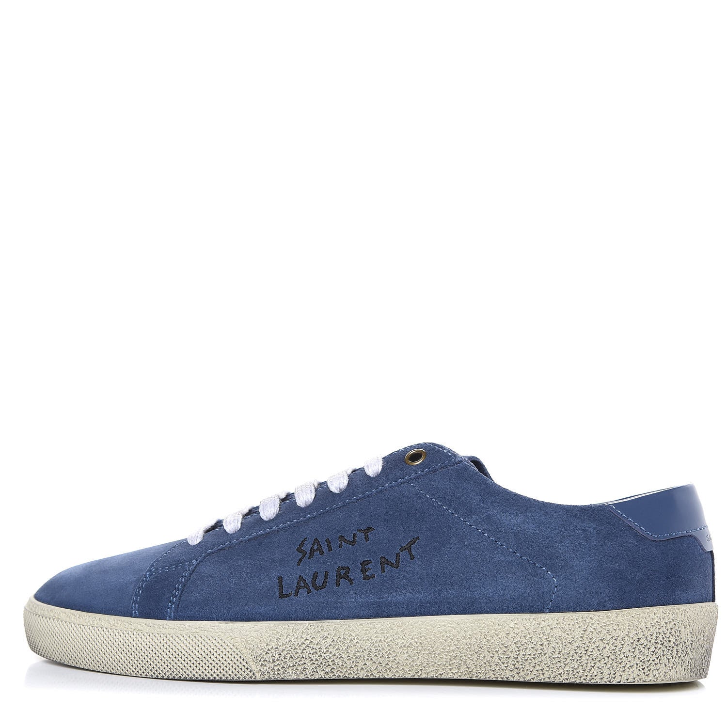 Saint Laurent Suede Mens Court Classic Sneakers 41 Denim 1 of 9