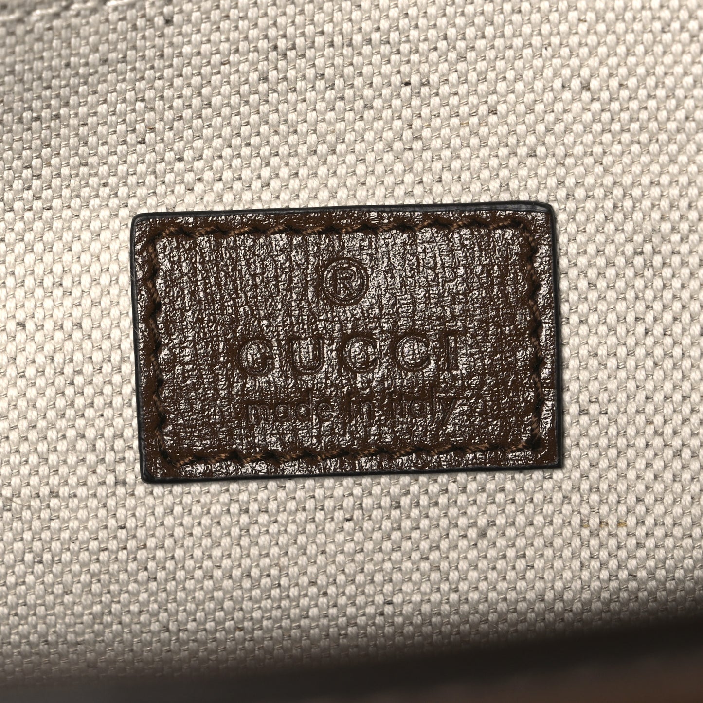 GG Supreme Monogram Azalea Calfskin Web Medium Horsebit 1955 Shoulder Bag Beige Ebony Brown Sugar