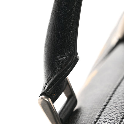 Gucci GG Supremem Monogram Tiger Face Textured Dollar Calfskin Large Retro Interlocking G Duffle Bag Black Multicolor 9 of 9