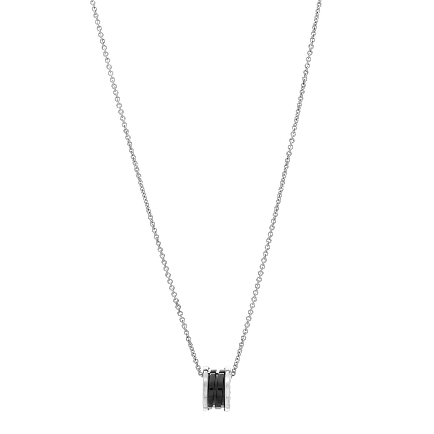 Bulgari Sterling Silver Ceramic Save The Children Pendant Necklace 1 of 7