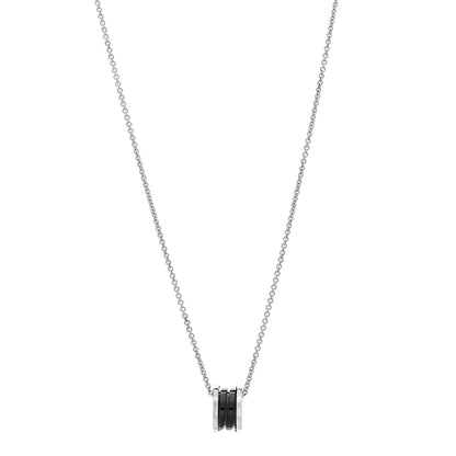 Bulgari Sterling Silver Ceramic Save The Children Pendant Necklace 1 of 7