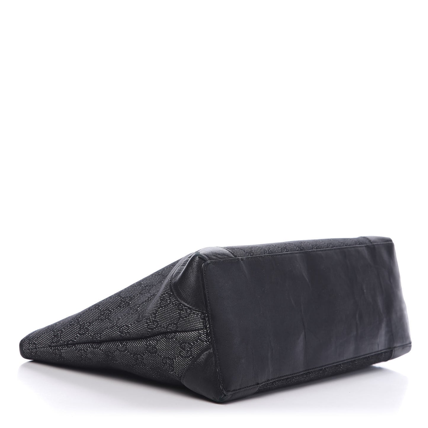 Denim Monogram Tote Black